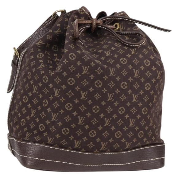LOUIS VUITTON Monogram Mini Lin Noe Shoulder Bag Ebene M95229 - Picture 1 of 16